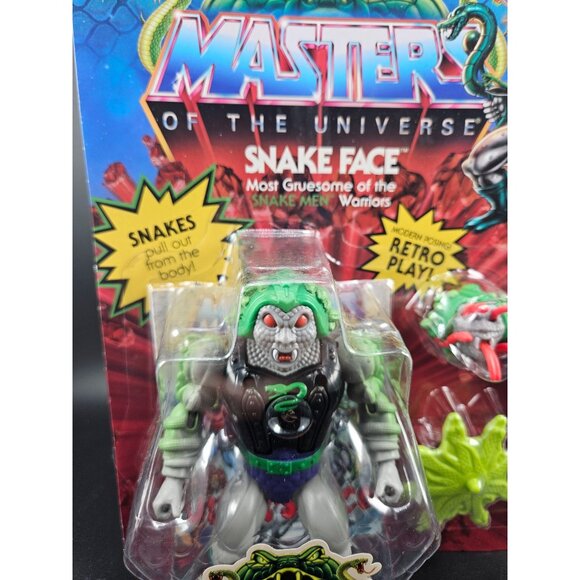 Masters Of The Universe Snake Face Deluxe Action Figure Retro Play - Picture 2 of 6